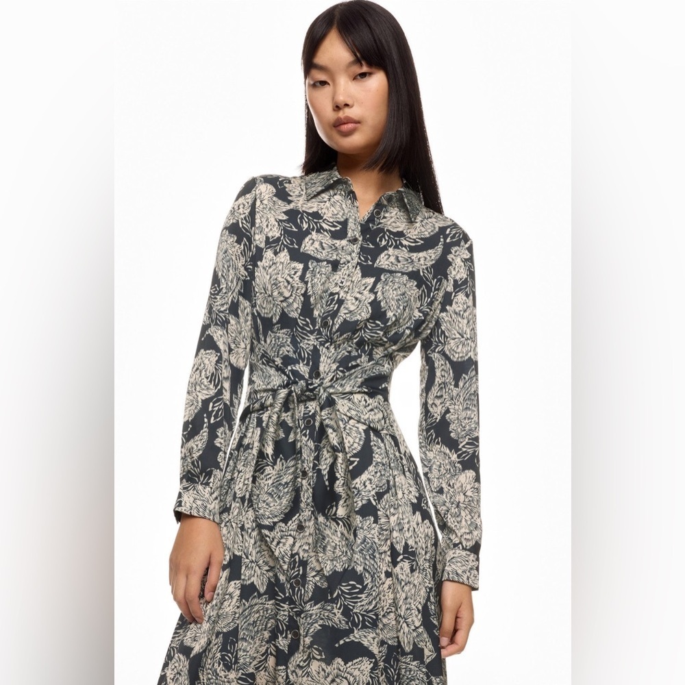 Shoshanna Essie floral black and white dress
